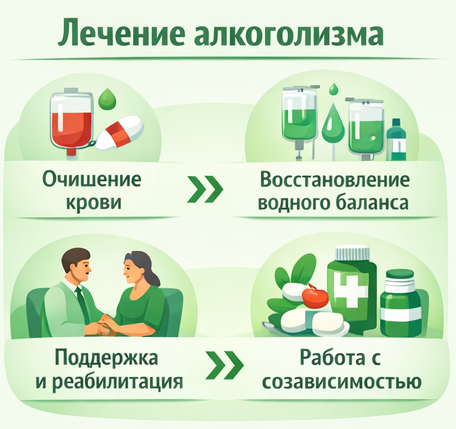 лечение алкоголизма в Высоковске этапы
